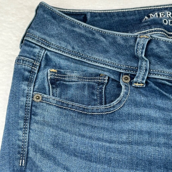 American Eagle Outfitters Womens Super Stretch Kick Boot Jeans Pants Size 2 Long - Picture 3 of 16